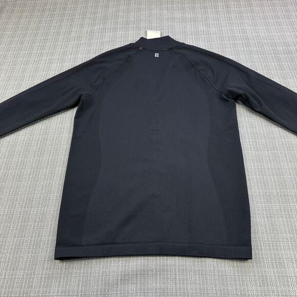 Sweaty Betty Jacket Womens Large Black Athlete Doubleweight Seamless Workout New - Picture 6 of 11